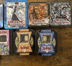 Yugioh Empty Tin Lot Of 14 - Trading Card Game TCG Vintage - Yugi, Joey, Kaiba - Image 4