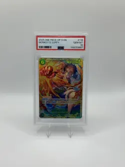 One Piece CCG Monkey.D.Luffy OP13-118 SEC PSA 10 - Image 1