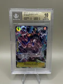 PSA 10 💎 Gem MINT - Monkey D. Luffy #111 Alt Art - One Piece OP10-Royal Blood - Image 1