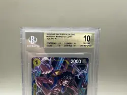 PSA 10 💎 Gem MINT - Monkey D. Luffy #111 Alt Art - One Piece OP10-Royal Blood - Image 4