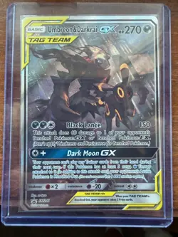 Pokemon Umbreon & Darkrai GX SM241 Sun & Moon Holo Promo TAG TEAM English 270HP - Image 1