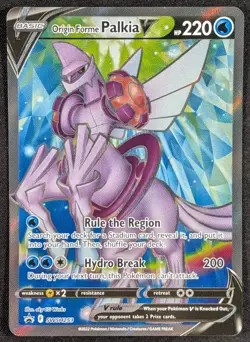 Origin Palkia V Black Star Promo Full Art Ultra Rare Pokemon Card SWSH253 (NM) - Image 1