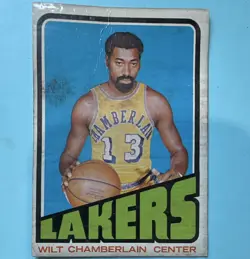 Topps 1972-73 Wilt Chamberlain #1 Los Angeles Lakers NBA Basketball Card - Image 1