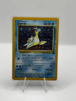 Lapras 10/62 - Holo Rare - Fossil - Pokemon Card - LP/MP - Image 1