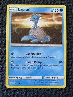 Pokemon TCG | Lapras | 31/181 | Team Up | Regular | Rare - Image 1