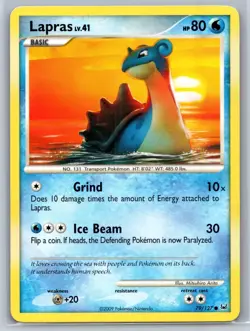 Lapras 79/127 Common Platinum Pokemon Heavily Played - Image 1