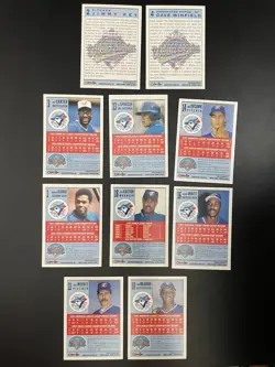 Toronto Blue Jays World Series baseball card lot 10X 1992 O-Pee-Chee MLB cards S - Image 2