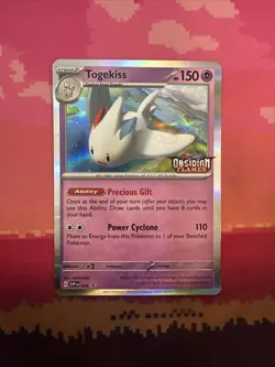 Pokemon Card Togekiss 038 Black Star Promo STAMPED Obsidian Flames Near Mint - Image 1
