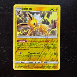Jolteon 23/68 Pokemon Hidden Fates Sun & Moon Reverse Holo Rare Card NM - Image 1
