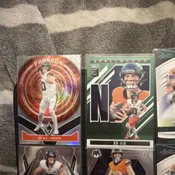 Bo Nix 20 Card Lot, Panini/Topps Denver Broncos Inserts/Parallel 2024/2025 - Image 2