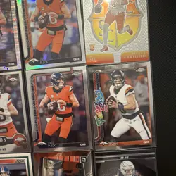 Bo Nix 20 Card Lot, Panini/Topps Denver Broncos Inserts/Parallel 2024/2025 - Image 5