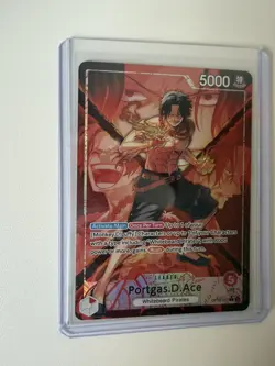 OP16-001 Portgas.D.Ace Leader Alt Art The Time Of Battle One Piece TCG English - Image 3