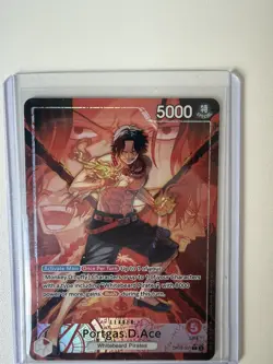 OP16-001 Portgas.D.Ace Leader Alt Art The Time Of Battle One Piece TCG English - Image 5