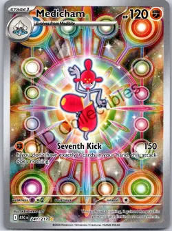 Medicham 241/217 Illustration Rare Ascended Heroes Pokemon Holo Near Mint - Image 1