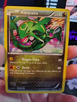 Rayquaza 93/113 Legendary Treasures Holo Rare Pokemon Card 2013 - Image 1