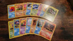WOTC 1999 Pokemon Base Set Jungle & Fossil Common/Uncommon Complete 134 Cards LP - Image 3