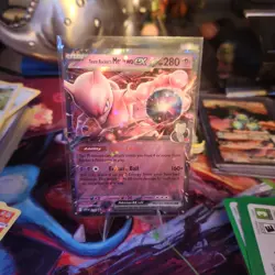 Pokemon Card - Team Rockets Mewtwo Ex 216 Destined Rivals Black Star Promo NM - Image 1