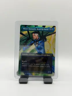 MTG, Mister Fantastic, Reed Richards FOIL $3 ORDER MIN (Borderless) Marvel Super - Image 1