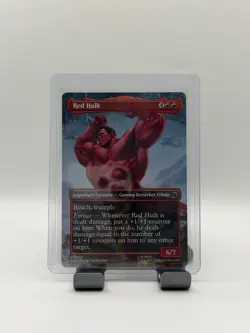 MTG, Red Hulk $3 ORDER MIN (Borderless) 329 Marvel Super Heroes Regular - Image 1