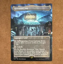 Inventors' Fair #1735 Secret Lair Drop Legendary Land Rare Marvel MTG 2024 - Image 1