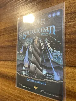 MTG✨STORM OF SARUMAN Brdless Full POSTER Art✨LTR SHOWCASE MINT MYTHIC Unplayed ! - Image 4
