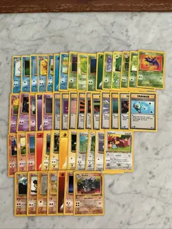 Pokemon Card Lot 1999 WOTC 50 Different Cards Lots Of 1st Edition Or Uncommon NM - Image 1