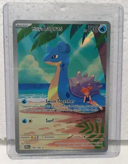 Pokemon TCG Misty's Lapras 194/182 Sv10 Destined Rivals Holo Illustration Rare - Image 1