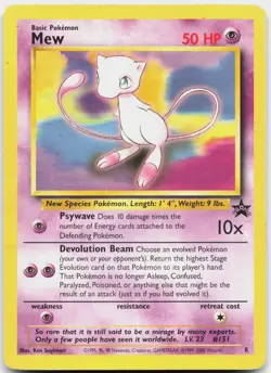 Mew 8 Promo Wizards Black Star Promos Pokemon Moderately Played - Image 1