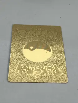 Charizard & Reshiram GX Gold Toned Foil Pokemon Card Fan Art Display Card HP270 - Image 5