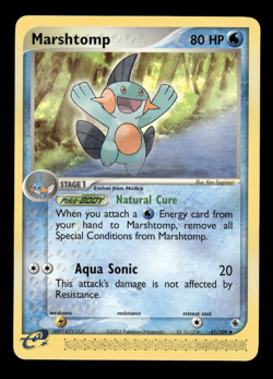 Pokemon TCG EX Ruby & Sapphire Marshtomp 41/109 - Image 1
