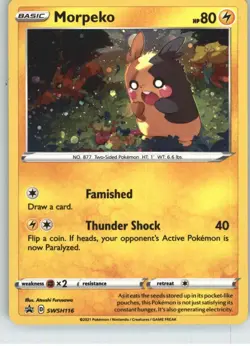Morpeko SWSH116 Holo Promo Sword & Shield Promo Pokemon Near Mint - Image 1