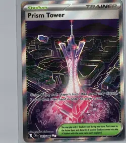 Prism Tower 111/086 Ultra Rare Chaos Rising Pokemon Holo Near Mint - Image 1