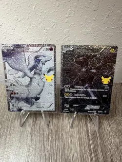 Pokemon TCG Celebrations 25th Anniversary Reshiram & Zekrom Full Art NM - Image 1