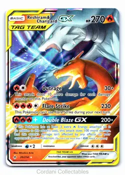 Reshiram & Charizard GX 20/214 - Unbroken Bonds - Pokemon Card - Near Mint #2 - Image 1