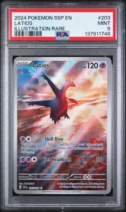 PSA 9 Latios 203/191 Ssp En Surging Sparks Pokemon 748 - Image 1