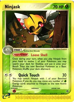 Pokemon TCG EX Dragon Ninjask Regular Rare 18/97 DMG - Image 1