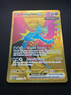 Pokemon: Roaring Moon ex Hyper Rare (Gold) 262/182 Paradox Rift - Image 2