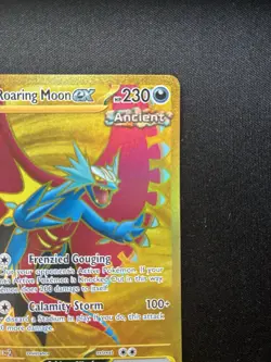 Pokemon: Roaring Moon ex Hyper Rare (Gold) 262/182 Paradox Rift - Image 3