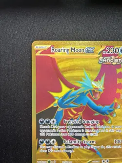 Pokemon: Roaring Moon ex Hyper Rare (Gold) 262/182 Paradox Rift - Image 4