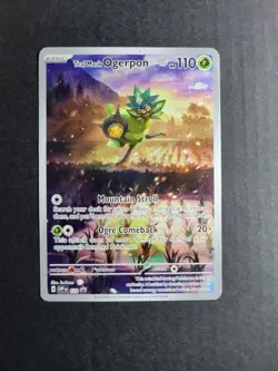 Teal Mask Ogerpon 123 Pokemon TCG S&V Black Star Promo Holo HP - Image 2