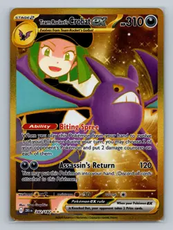 Pokemon SV10: Destined Rivals #242/182 Team Rocket's Crobat ex - Image 1