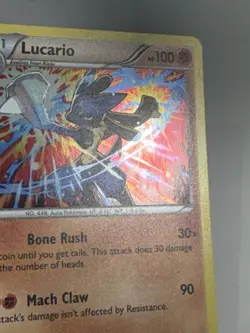 Pokemon Lucario XY140 XY Black Star Promo Holo 2016 NM/M ⭐ Swirl - Image 5