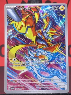 Zeraora 151/142 Stellar Crown Rare Holo Full Art Pokemon TCG 2024 NM - Image 3