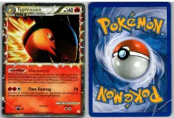 Typhlosion 110/123 Prime Rare HeartGold & SoulSilver Pokemon Holo - Image 3