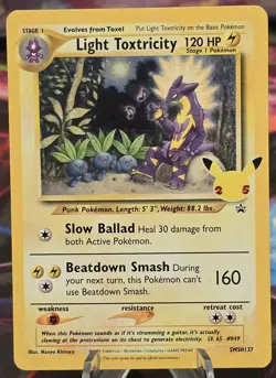 Light Toxtricity SWSH137 NM Near Mint English Pokemon TCG 25th Celebrations - Image 1