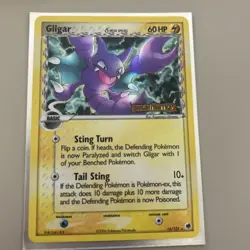 Gligar 16/101 Reverse Holo Rare Stamped - Pokemon EX Dragon Frontiers - NM/VLP - Image 1