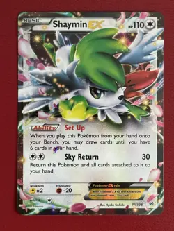 Pokemon TCG Roaring Skies- Shaymin EX 77/108 Holo - (NM) - Image 1