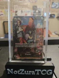 2025 ONE PIECE PROMOS PSA MAGAZINE EXCLUSIVE #001 SHANKS TAG 10 - Image 3