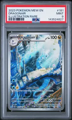 2023 POKEMON MEW EN-151 ILLUSTRATION RARE #181 DRAGONAIR PSA 9 - Image 1