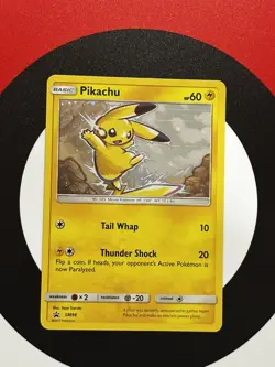 Pokemon 2017 Sun & Moon Pikachu SM98 Holo Black Star Promo - NM - Image 1